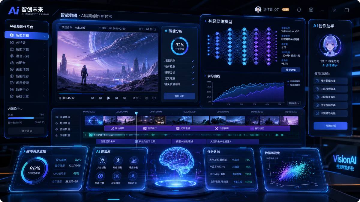 韩国直播录屏AI视频创作工具